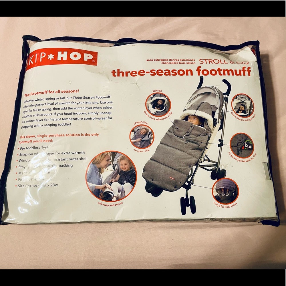 Skip Hop Three Season Stroller Footmuff/Bunting - NWOT